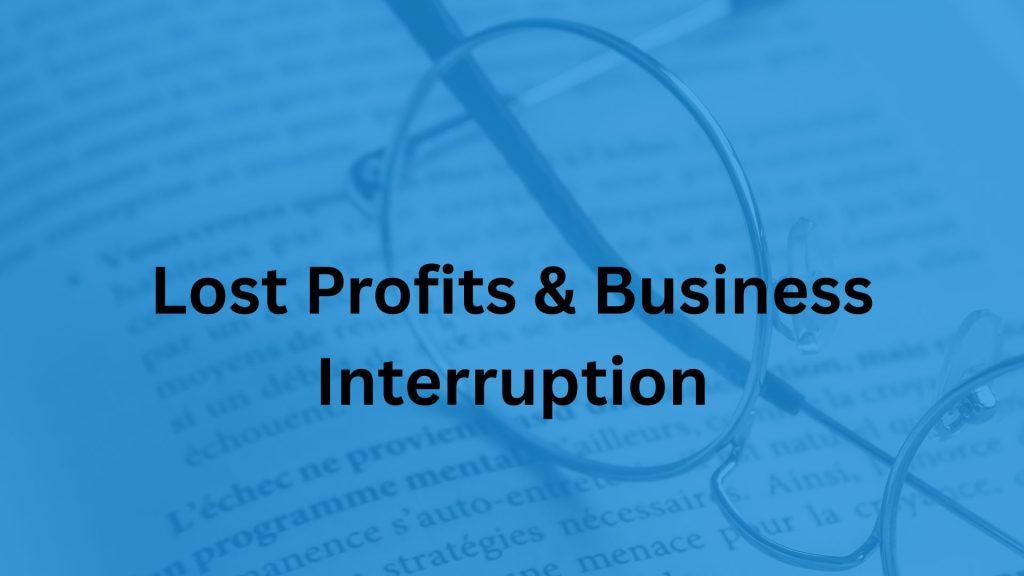 Lost Profits & Business Interruption