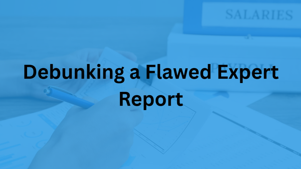 Case study: Forensic accounting rebuttal of a lost profits report, leading to a successful defense verdict.